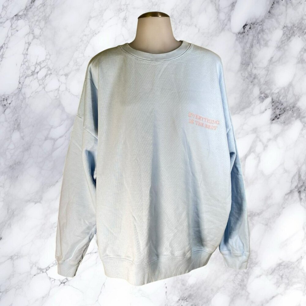 LPA Everything Is The Best Sweatshirt - Cloud Blue - Picture 2 of 12